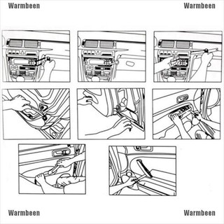 Warmbeen 4X Kit De Ferramentas Versátil Para Porta Rádio De Carro/Painel Clipe/Guarnição Remoção De Áudio/Pry (8)