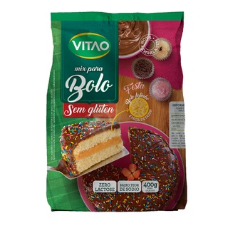 Mix para bolo de festa sem glúeten 400 gramas Vitao