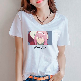 Camiseta Anime Zero Two 02 (Darling in the Franxxx) - Aesthetic / Harajuku (UNISSEX) (1)