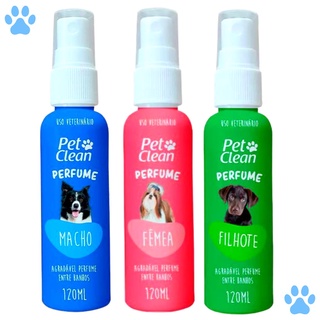 Perfume para Cachorro e Gato Pet Clean - 120 ml - Envio Imediato