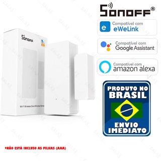 Sensor Inteligente Sonoff Dw2 Sensor Inteligente Porta e Janela Wifi - Amazon Alexa Google Home