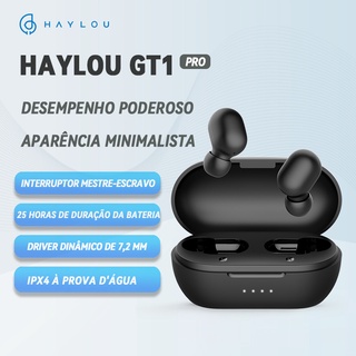 HAYLOU GT1 Pro fone de ouvido sem fio HD Stereo TWS Bluetooth Earphones Bluetooth 5.0 AAC HD Stereo Sound Sports IPX5 Waterproof Wireless Earbuds