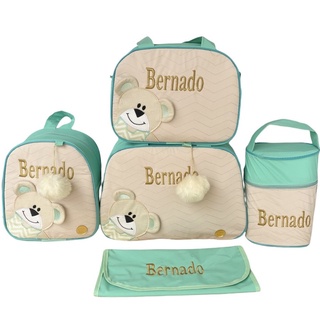 Kit Bolsa Maternidade Personalizada Urso