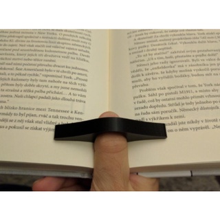 Suporte de Livro com o Polegar Leitura Confortável com uma mão Divisor de Páginas Apoio Dedo