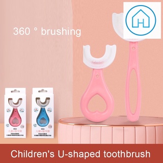 escova de dentes infantil em formato u 360 Graus Para Crianças De 2-6 - 12 Anos porta escova de dente