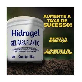 Gel Para Plantio 1 Kg Retem Agua - Hidrogel - Original 12x