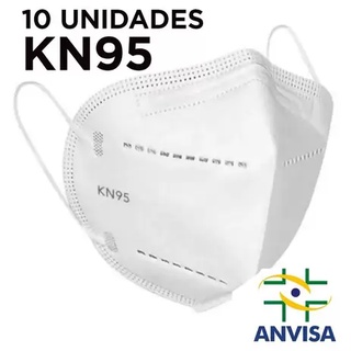 Mascara de Proteção Respiratória 5 Camadas KN95 KIT 10 Unidades