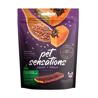 Snack Petitos Pet Sensations para Cães Sabor Papaia e Linhaça 65g