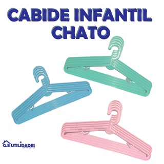 Cabide Infantil Chato - Kit 32 Unidades
