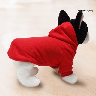 [Vip]Fashion Solid Color Warm Puppy Dog Hoodies Sweater Coat Sweatshirt Pet Clothes (2)
