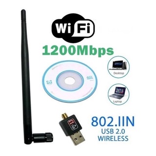 Antena Wifi Adaptador Wireless 1200mb/s Usb Pc Notebook