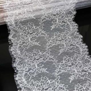 (3 Metros / Lote) 26 cm Branco Tecido De Renda Cílios Decoração Amor Acessórios Vestido De Noiva (5)