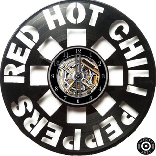 Relogio de parede Red Hot Chili Peppers feito em disco De Vinil - Relógio De Vinil Disco LP