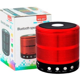 Mini Caixinha Som Ws-887 Bluetooth Portátil Usb Mp3 P2 Sd FM Rádio (3)