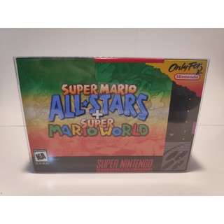 Jogo Super Mario All Star + Super Mario World com caixa e protetor (7)