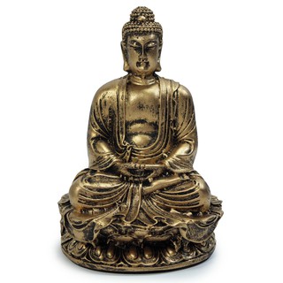 Buda Hindu Tailandês Sidarta Enfeite de Resina 14 cm