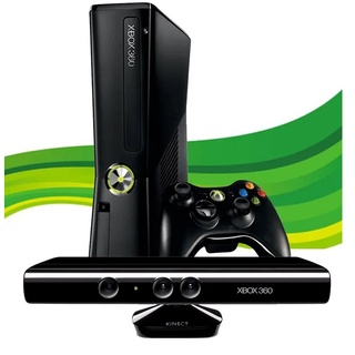 Xbox 360 + Kinect + 1 Controle + 2 Jogos Originais !!! (1)