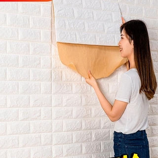 Good quality PE Foam 3D Wall Paper Safty Home Decor Wallpaper DIY Wallpaper Brick Living Room Kids Bedroom Decorative Sticker (1)