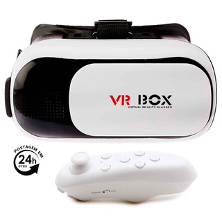 Óculos Vr Box 2.0 Realidade Virtual Cardboard 3d + Controle