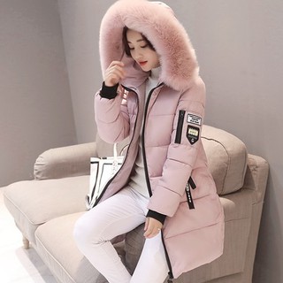 IELGY cotton-padded jacket new winter Korean style slim down cotton-padded jacket mid-length thick padded jacket