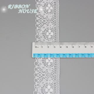 (10 100yards / Roll) 40mm Branco Tecido De Renda Correias Decoração Amor Presente Material De Embalagem Rolos (2)