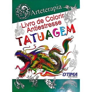 Kit 2 Livros Tatuagens - Idéias De Tatoos - Livro De Colorir - Arteterapia - Antiestresse (3)