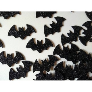 50 ou 100 Morcego e.v.a. glitter apliques halloween