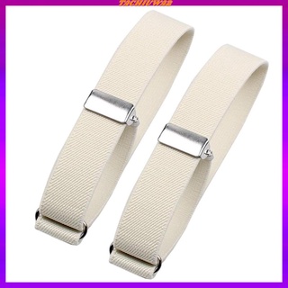 2 Pieces Metal Sleeve Holders Arm Bands Non Slip Adjustable Arm Shirt Garters for Party