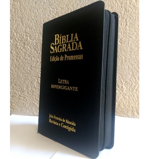 bíblia Sagrada Letra hiper gigante preta com indice