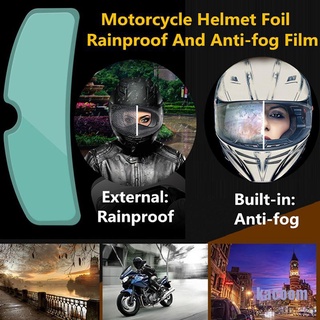 Ka Helmet Clear Rainproof Anti-Fog Patch Film Universal Motorcycle Helmet Lens Film