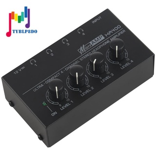 Mini Amplificador De Áudio Estéreo Com 4 Canais Ultra-Compact Plug Ue , Ha400 Preto