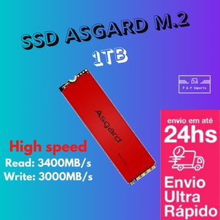 SSD M.2 NVME ASGARD/XPG 250GB/500GB/512GB/1TB, Novo, Lacrado, no Brasil