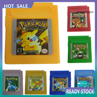 Yxpj_ Cartucho De Cartas De Jogo Para Nintendo Pokemon Gbc Game Boy Color Version Console (1)