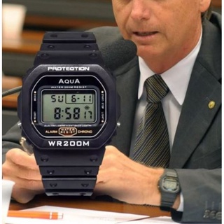 Relógio Bolsonaro Presidente Digital Aqua Prova D Agua