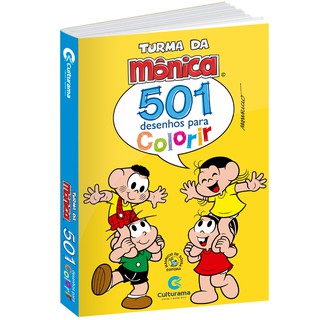 Livro Para Colorir Infantil 501 Desenhos Turma Da Mônica