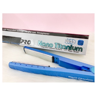 Prancha de cabelo Professional Titanium azul 110V/220V MEGA PROMOÇÃO (6)