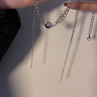 2 peças / conjunto colar de casal colar de pingente colar magnético de longa distância joias de moda feminina e masculina (6)