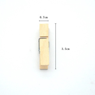 Kit com 10 Mini Grampos de Bambu Para Memory Board - Grampinhos (4)