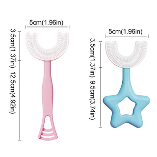 Escova De Dentes Infantil 360o Em Formato De U-Shape / Escova De Dentes Para Limpeza Dos Dentes Infantil / Flexível Para Cuidado Saúde Oral Lx5 (3)