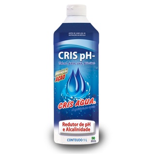 Redutor de Ph e Alcalinidade Para Piscinas - Cris Agua 1 Litro