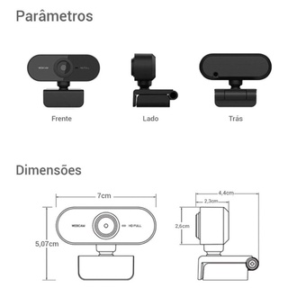 Webcam HD 1080p Alta Resolução com Microfone Integrado Usb (7)