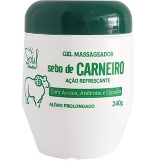 Gel Massageador Sebo de Carneiro ( Arnica, Andiroba, Copaíba) 240g - Soul Cosméticos