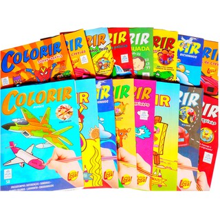 20 Revistas Livrinhos De Colorir Infantil Atividades Pintar