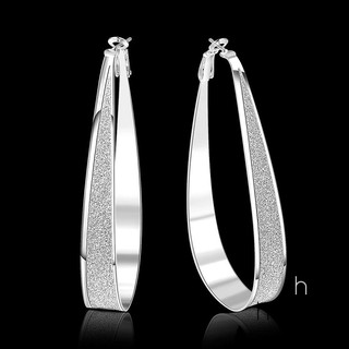 Brinco De Prata Esterlina 925 Formato Redondo - Moda Feminina | READY New Fashion Beautiful Jewelry 925 Sterling Silver Earring Round Big Ear Ring Earrings