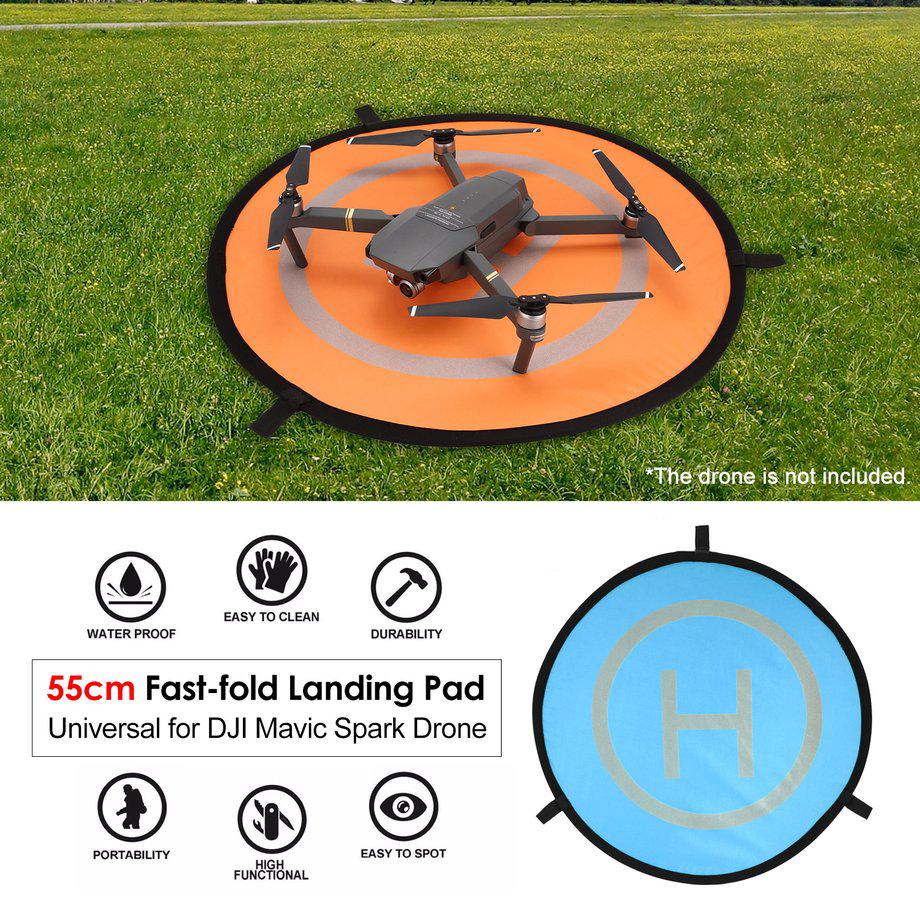 [115] 55cm Fast-fold Landing Pad Noctilucent Parking Apron For DJI Mavic Spark Drone (1)