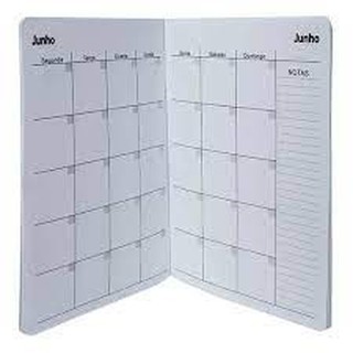Agenda Planner Permanente Semanal Mensal 176x254mm grande Caderno Anotação (3)