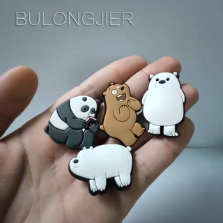 Pronta Entrega Para Crocs Jibbitz Pins Botão Colorido Panda DIY