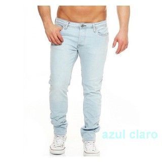 Kit 3 Calcas Jeans Masculina Slim Com Elastano Pode Escolher Cores. (3)