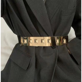 Cinto Elástico Feminino Versátil Cintura Fina Saia Combinando Simples Par Fivela Decoração Cinto Elástico Fino