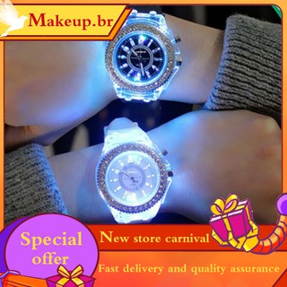 Lovers LED lamp watches fashion diamond watches